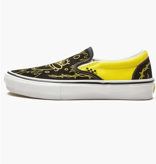 Кеды унисекс Vans Skate Slip On Black/Yellow VN0A5FCAZAU