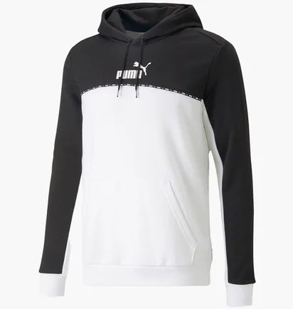 Худи мужское Puma Ess Block X Tape Hoodie White 675173-01