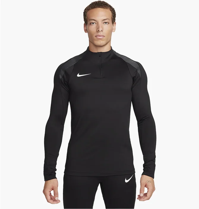 Лонгслів чоловічий Nike Strike Dri-Fit Soccer 1/2-Zip Drill Top Black FN2403-010