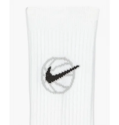 Носки унисекс Nike Everyday Crew Basketball Socks White (3 пары) DA2123-100