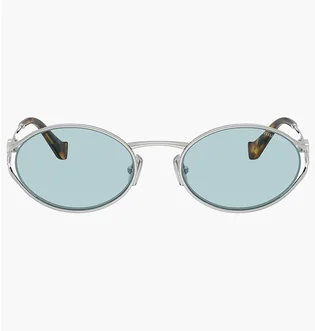Солнцезащитные очки женские MIU MIU Light Blue/Metallic 52YS-1BC20R-54