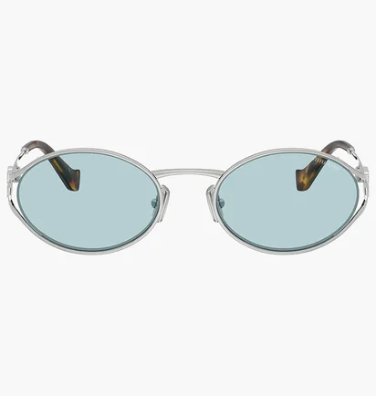 Солнцезащитные очки женские MIU MIU Light Blue/Metallic 52YS-1BC20R-54