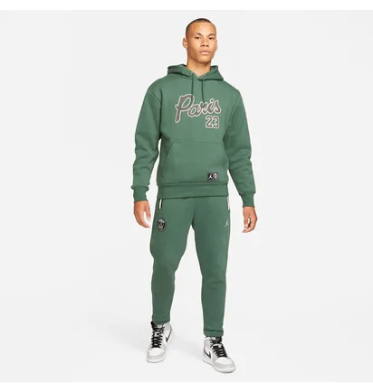 Худи мужское Air Jordan Paris Saint-Germain Statement Fleece Pullover Green DB6496-333