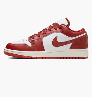 Кроссовки детские Air Jordan 1 Low Se Older White/Red FJ3465-160