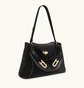 Сумка жіноча JW PEI Rhea Pebbled Double Buckle Shoulder Bag Black BB2025BG134084JWP