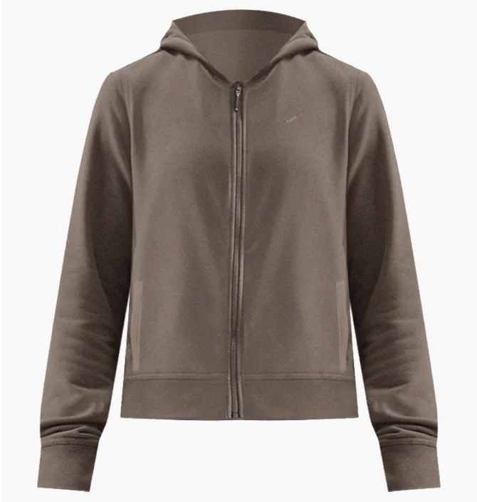 Толстовка женская Nike Nsw Chll Ft Fz Hdy Brown FN2415-233