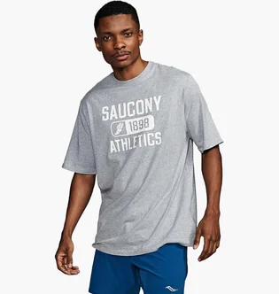 Футболка унісекс Saucony Recovery Short Sleeve Grey SAU800050-LGHA4