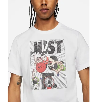 Футболка мужская Nike „Just Do It.” Basketball Tee White DD0807-100