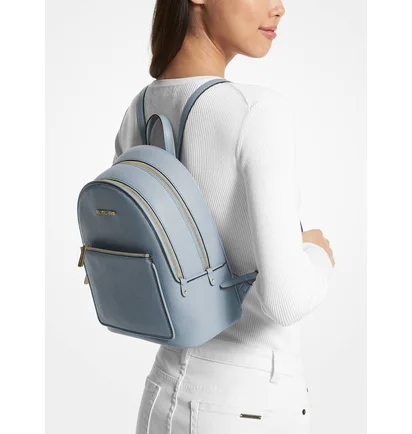 Рюкзак женский Michael Kors Adina Medium Pebbled Leather Backpack Light Blue 35T1G4AB2L-PALE-BLUE-57162