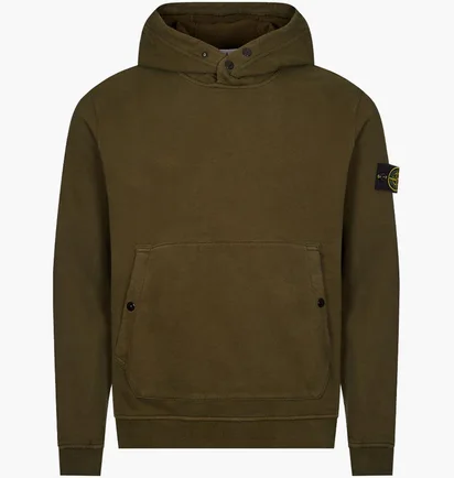 Худи мужское Stone Island Logo Hoodie Olive 791561720-V0058