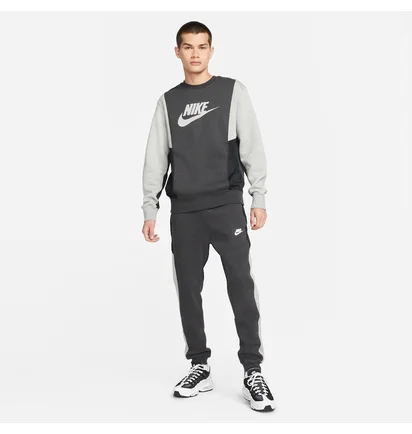 Свитшот мужской Nike M Nsw Hybrid Flc Crew Bb Dj5075-032