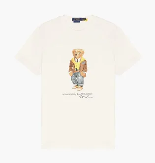 Футболка мужская Polo Ralph Lauren Bear White 710P04985001