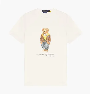 Футболка мужская Polo Ralph Lauren Bear White 710P04985001