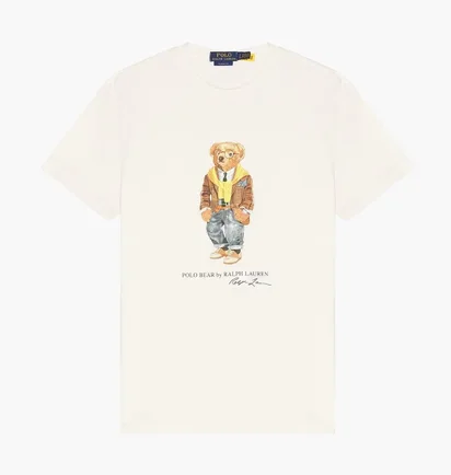 Футболка мужская Polo Ralph Lauren Bear White 710P04985001