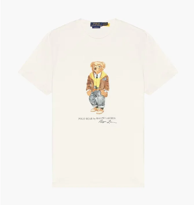 Футболка мужская Polo Ralph Lauren Bear White 710P04985001