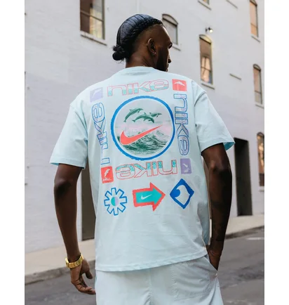 Футболка мужская Nike U Nsw Tee M90 Oc Brandrif Lbr Light Blue HJ0762-474