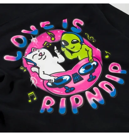 Худи мужское RipNDip Love Is Black RNDFAL24133