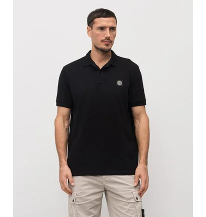 Поло мужское Stone Island Cotton Black L1S152200008-S0017-V0020