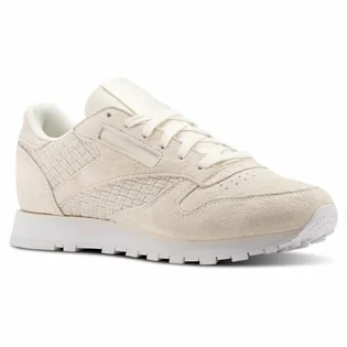 Кроссовки женские Reebok Cl Lthr Woven Emb Beige BT0006
