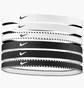 Пов'язка на голову Nike Flex Classic (6 шт) Black/White N.101.1927.189.OS