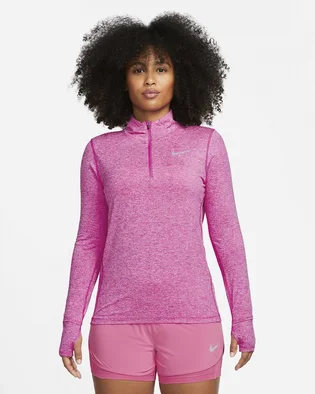 Лонгслив женский Nike Df Element Top Hz Pink Cu3220-623