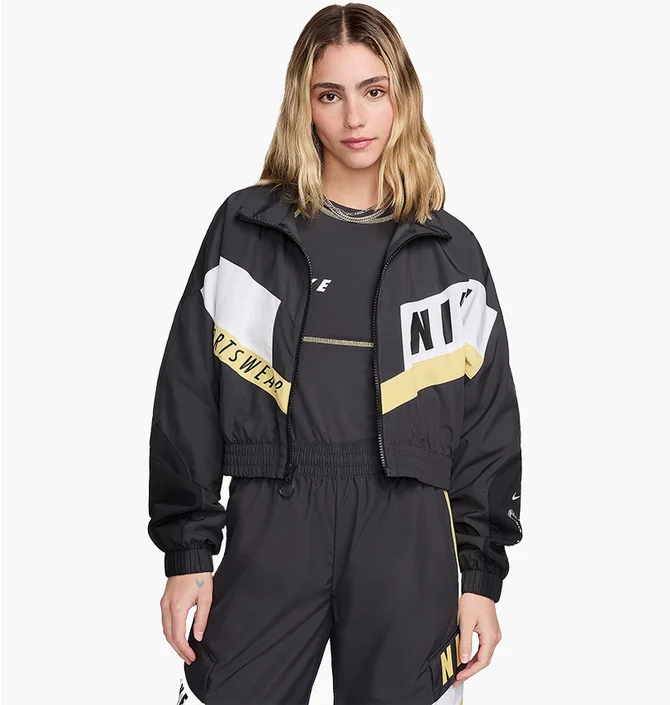 Олимпийка женская Nike Sportswear Woven Jacket Black HF5956-070