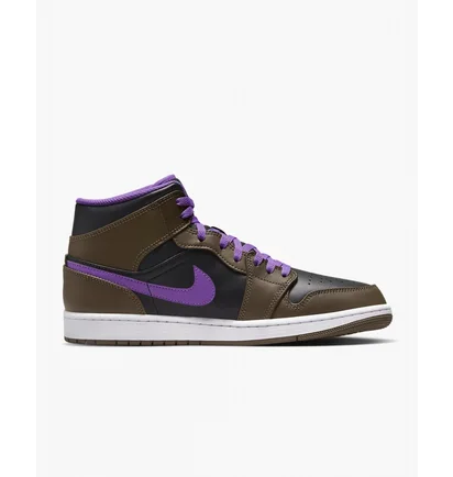 Кросівки чоловічі Air Jordan 1 Mid Black/Brown Dq8426-215
