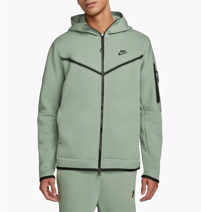 Толстовка чоловіча Nike M Nsw Tch Flc Hoodie Fz Wr Olive Cu4489-330