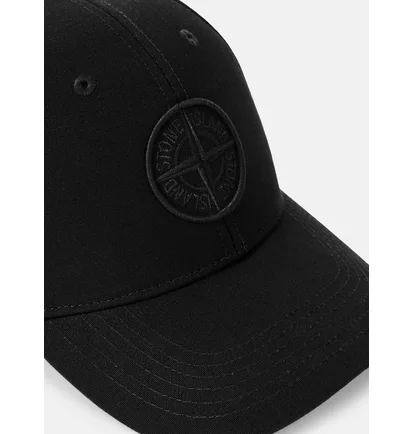 Кепка чоловіча Stone Island Embroidered Logo Cap Black K2S159100013S0248-V0029