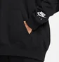 Худи унисекс Nike Air Fleece Hoodie Black Dm6059-010