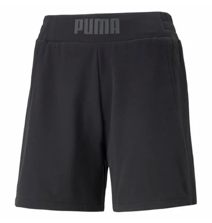 Шорты женские Puma Logo French Terry 5 Training Shorts Black 521618-01