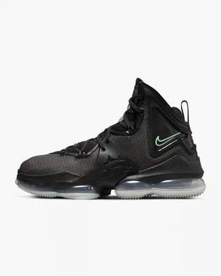 Кроссовки унисекс Nike Lebron Xix Black Green Glow Black Cz0203-003