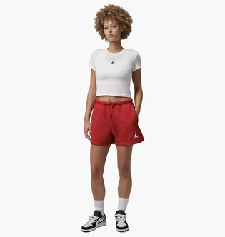 Шорты женские Air Jordan W Jumpman Flc Short 2 Red IR0387-687