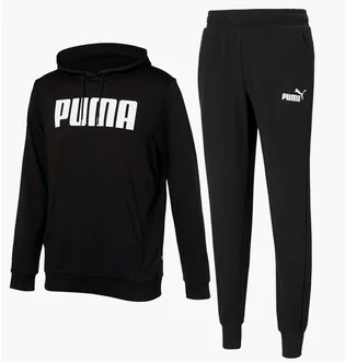 Спортивный костюм мужской Puma Essentials Logo Sweatpants & Hoodie Black 847228-01__586716-01