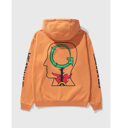 Худі чоловіче Brain Dead Heatwave Orange BDF21T09001947