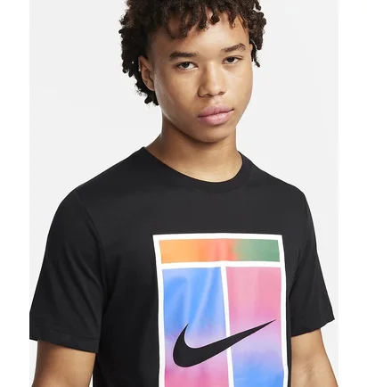 Футболка мужская Nike T-Shirt Court Dri-Fit Black FQ4934-010