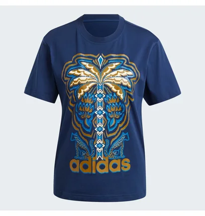 Футболка женская Adidas X Farm Rio Graphic T-Shirt Blue IV9758