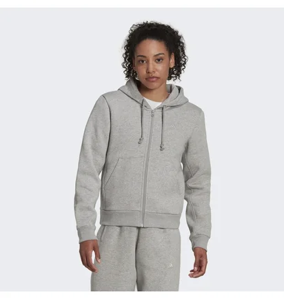 Толстовка женская Adidas All Szn Fleece Full-Zip Hoodie Grey Hj8010