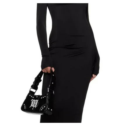 Сумка женская Misbhv Leather Studded Small Bag Black 241937F048026