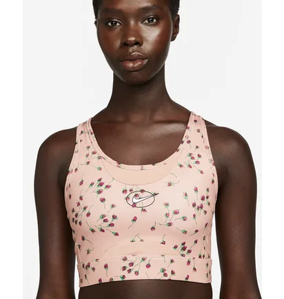 Топ женский Nike Dri-Fit Swoosh Icon Clash Print Peach DM0639-609