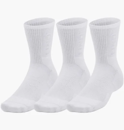 Носки унисекс Under Armour 3 Pack Half High White 1373084-100