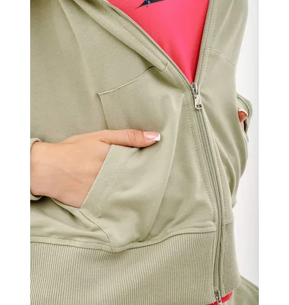 Олимпийка женская AUSTRALIAN Gold Tape Elastic Fleece Tracksuit Olive LSDTU0073-515