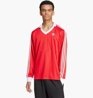 Лонгслів чоловічий Adidas Adicolor Piqué Football Long Sleeve Red IX5226