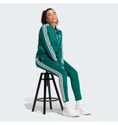 Спортивный костюм женский Adidas Essentials 3-Stripes Green IJ8785