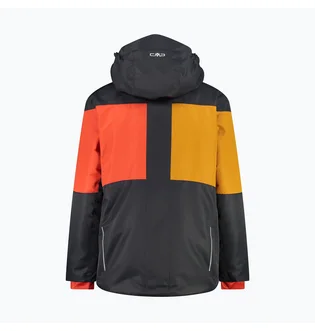 Куртка дитяча CMP Jacket Snaps Hood Black/Orange 33W0054-U423