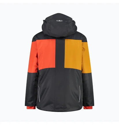 Куртка дитяча CMP Jacket Snaps Hood Black/Orange 33W0054-U423