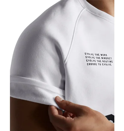 Футболка мужская Under Armour Project Rock Icon Fleece White 1386884-100