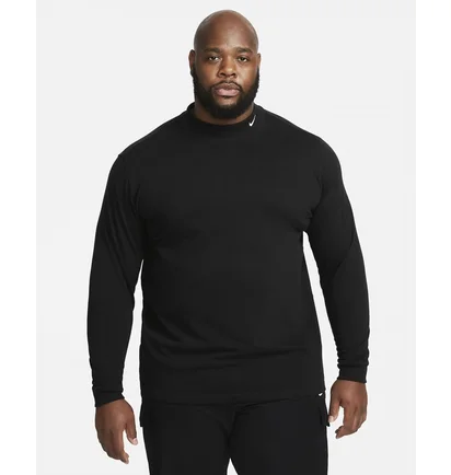 Лонгслів чоловічий Nike Mock Neck T-Shirt Black DX5868-010