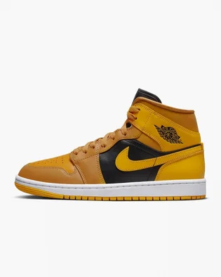 Кроссовки женские Air Jordan Wmns Air 1 Mid Orange BQ6472-700