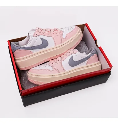 Кроссовки женские Air Jordan Retro 1 Elevate Low Casual Shoes Pink/White DH7004-600
